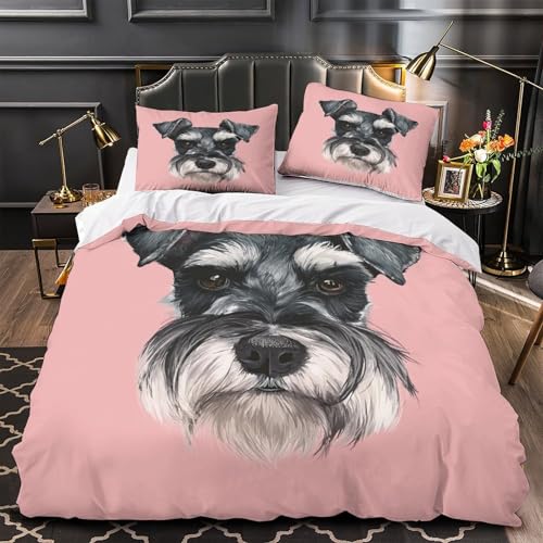 Parure de lit Schnauzer 140x200 en microfibres douces - 2