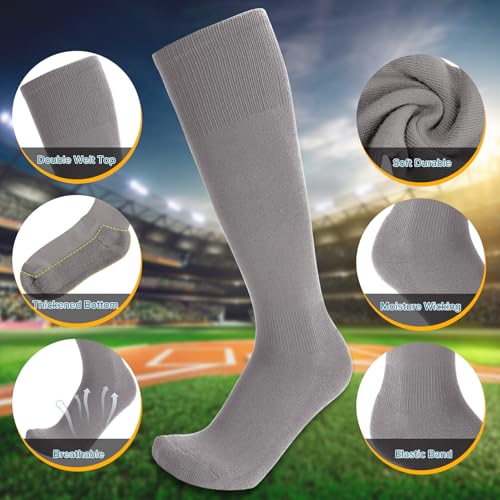 Image of Baseball Socks and Belt Combo for Youth Adult - Softball Socks and Belt for Boys and Girls