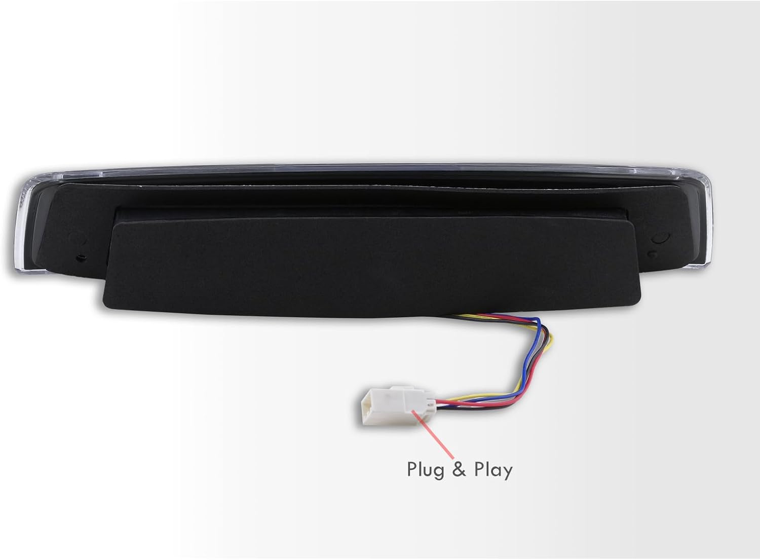AJP Distributors Black LED 3RD Third Brake Light Tail Stop Cargo Lamp Assembly Compatible/Replacement For RAM 1500 2500 3500 2009 2010 2011 2012 2013 2014 2015 2016 2017 2018 2019 2020 2021 2022 2023