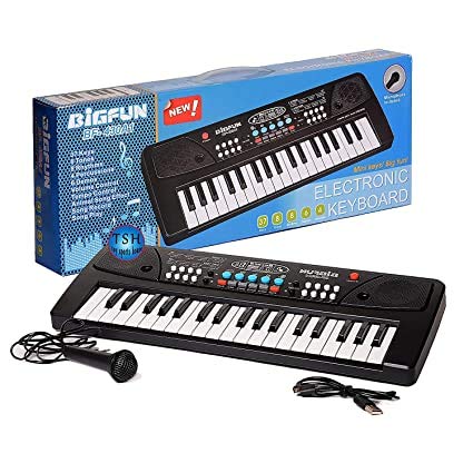 Patly   Toy Sports House 37 Key Piano Keyboard Toy with Dc Power Option, Recording and Mic for Kids - 2018 Latest Model