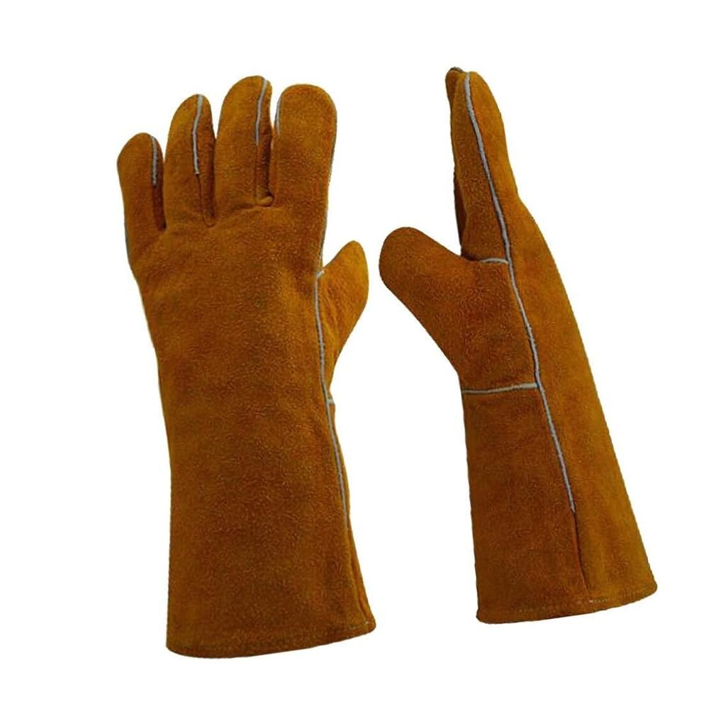 Safety Work Gloves, 1 Pair Welding Protective Hands Cover Flame Resistant For Welder
