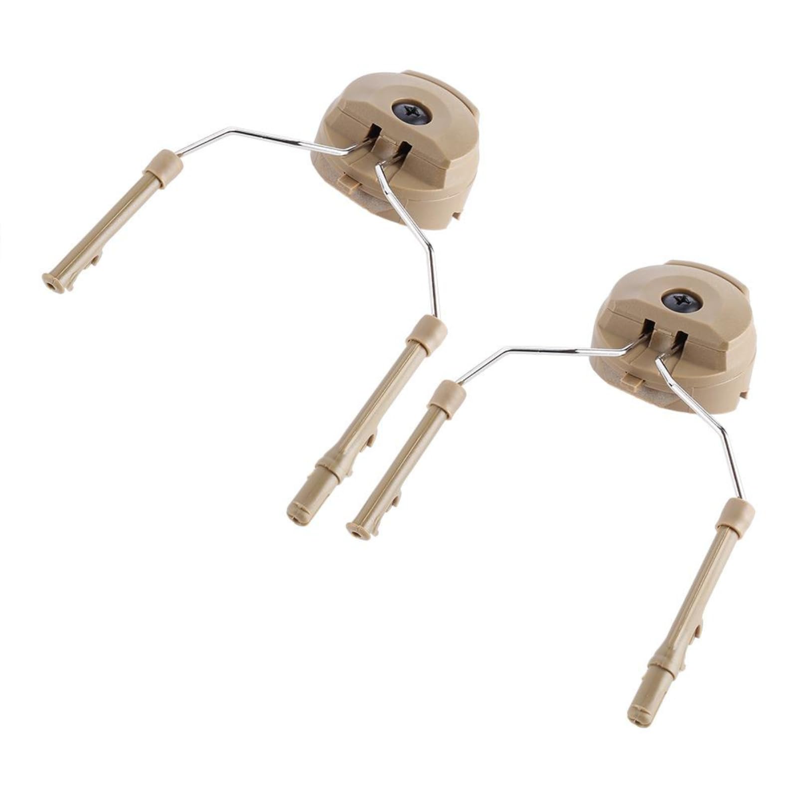 VOBOR ARC Rail Adapter para Peltor Comtac, Soporte de Auriculares de Suspensión, 2 Piezas, Tan