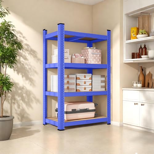 JOYBEST ���b�N 4�i ���[���b�N �I �X�`�[�����b�N MDF�� �L�b�`�����b�N �I�[�v�����b�N �ω׏d100KG �g���ȒP �R���p�N�g �H��I �Q�����[ �����W ��e�� �ړ��֗� ��70cm×���s35cm×����150cm (�u���[, 4�i)