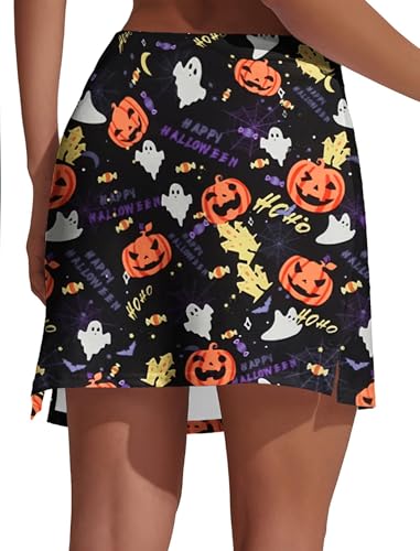 Ekouaer Women Tennis Skirt High Waisted Active Performance Golf Skort Lightweight Skirt with Shorts Pockets Running Workout3