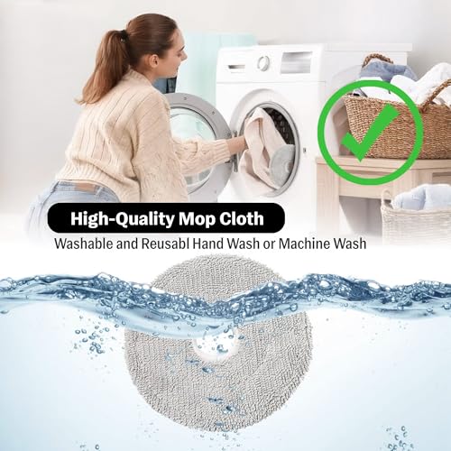 Image of AutoStory 6pcs Replacement Mop Pads for Dreame L10s L20 Ultra L10s Pro Ultra Heat L10 Ultra L10s Pro L10 Prime Xiaomi X10+ S10+ X40 Ultra Robot Vacuum Cleaner,Compatible with Dreametech X30 Ultra