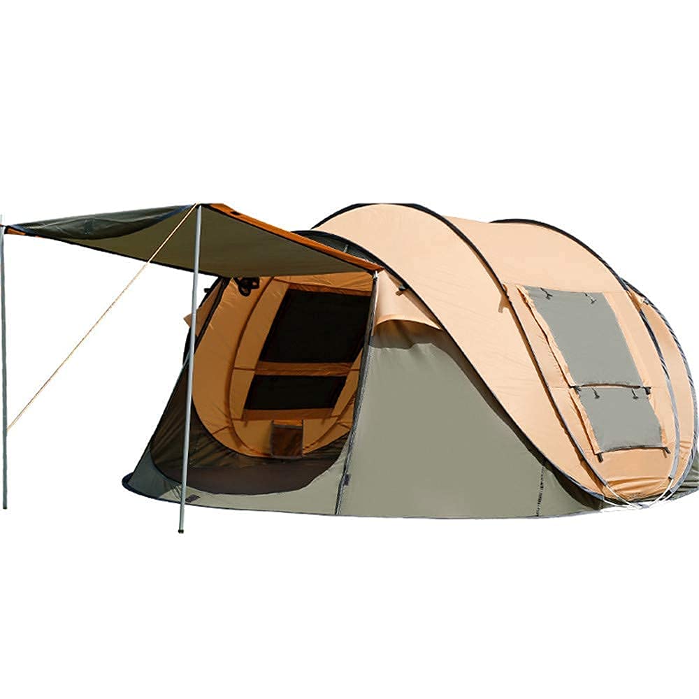Desconocido Tiendas de campaña 2-5 Personas Lanzamiento automático 1 Segundo Pop-up Impermeable Senderismo al Aire Libre Tienda de Playa Protección Solar Tipi Familiar (S)