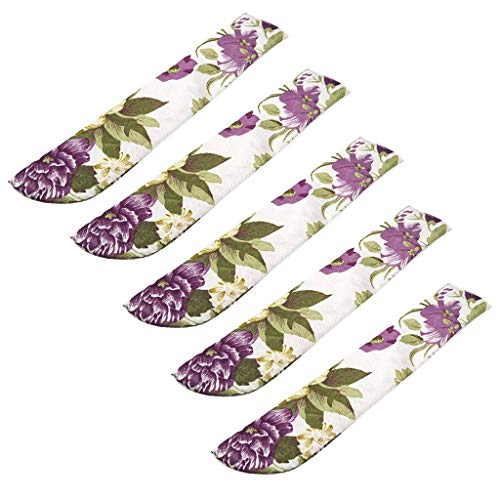 Serenable 5pcs Saco De Ventilador De Mão Dobrável Chinês Bolsa à Prova De Poeira Bolsa Capa Bolsa De