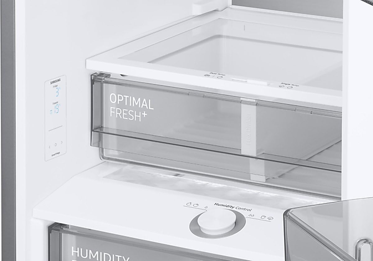 SAMSUNG FRIGORíFICO COMBI BESPOKE NEGRO 387L CLASIFICACIóN ENERGéTICA A CON SMART AI - RB38C7B6A22