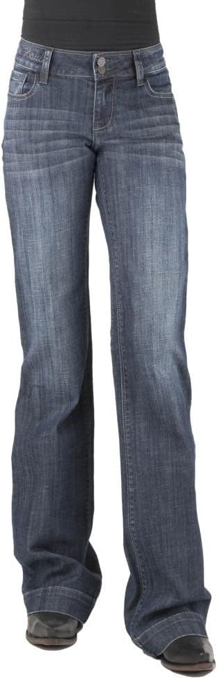 Women's Blue Cotton Jeans by TIN HAUL