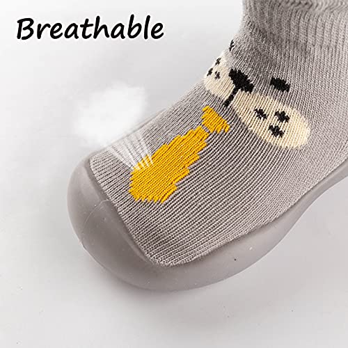 Sapatos infantis de desenho animado pré-andador crianças meninas meninos meias chinelos de bebê anim