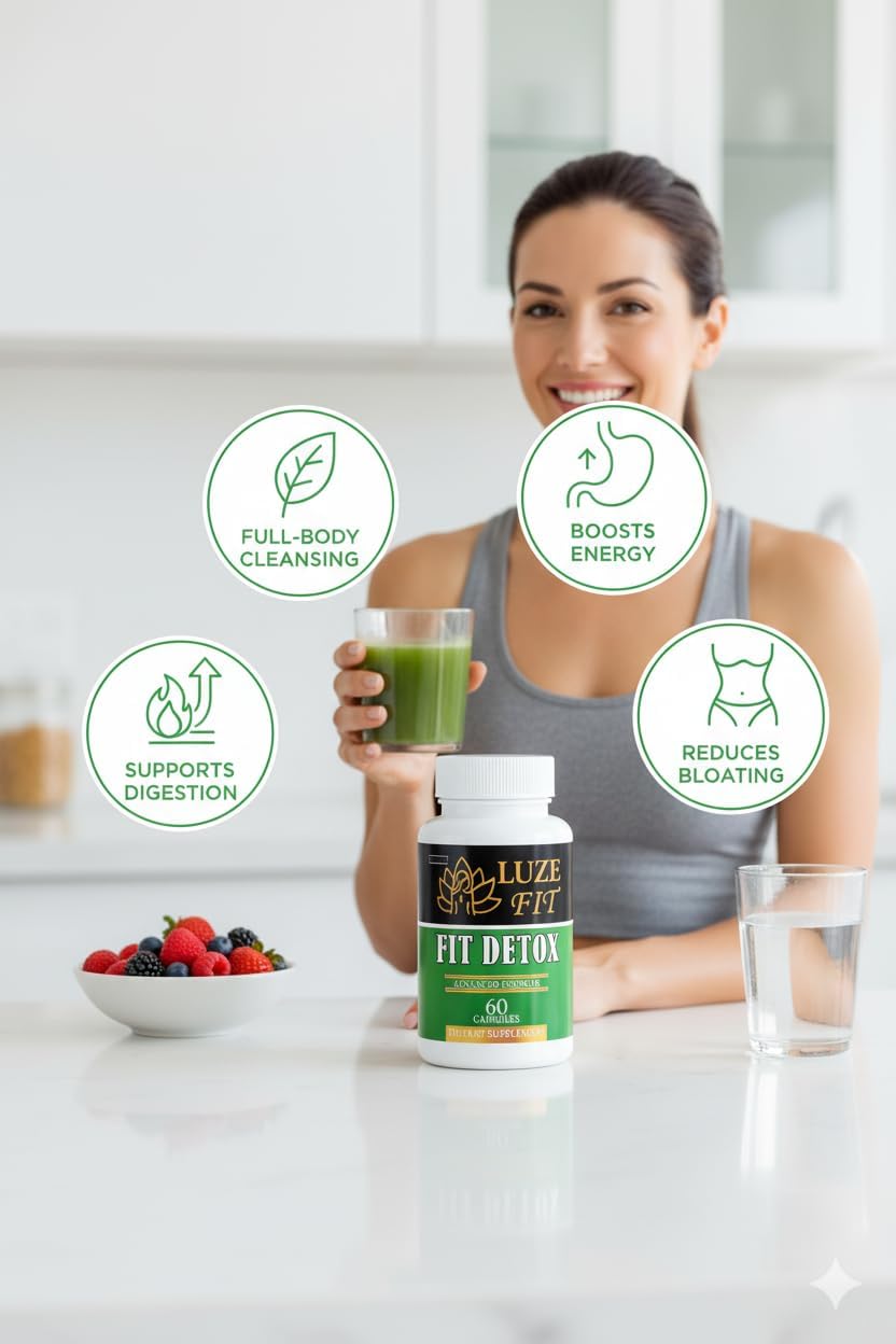 Luze Fit Detox - Official LuzeFit Detox Premium Capsules Advanced Formula, LuzeFitDetox Pills All Natural Support Capsulas Health Pastillas for Overall & Wellness, 60 Capsules for 1 Month (2)