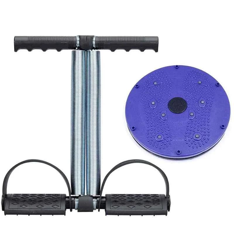 tummy twister & trimmer combo – ab exerciser kit | 2-in-1 fitness kit, core & waist workout, dual resistance springs, rotating platform, no assembly required