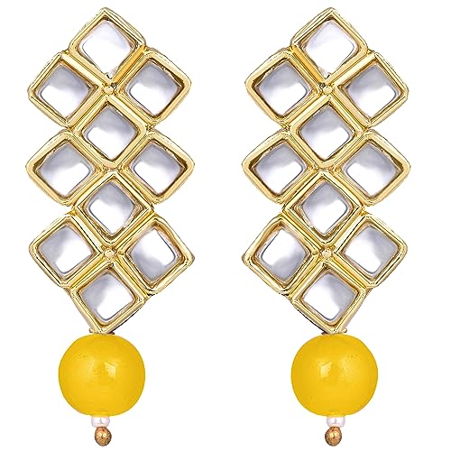 Image of Peora Kundan Faux Pearl Necklace & Jewelry Set Gift for Women