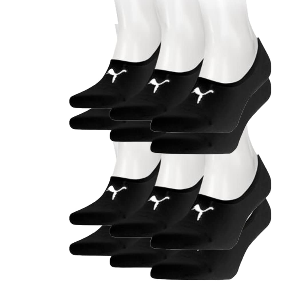 PUMA Footies Unisex Pack de 12, Talla: 43-46; Color: Negro (200), Negro (200), 43-46