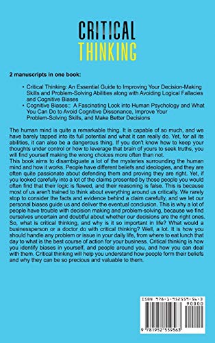 Critical Thinking: What You Should Have Been Taught About Decision-Making, Problem Solving, Cognitive Biases, Logical Fallacies and Winning Arguments - Image 2