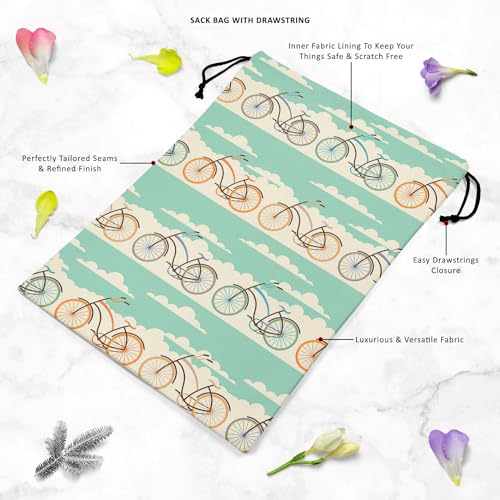 Image of ArtzFolio Retro Design | Reusable Sack Bag | Bag for Gym, Storage, Vegetable & Travel