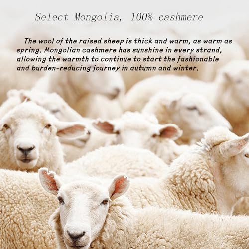 Cashmere Sweaters for Women, 100% Cashmere Half Turtleneck Solid Color Long Sleeve Soft Pullover Sweater3