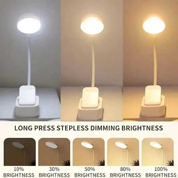 Rechargeable LED Book Light for Reading in Bed: 3 Color Temperatures Clip-on Reading Lamp with Flexible Gooseneck, Handbag with Sensor, Portable Night Light for Travel - 3