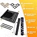Pohxev Jigsaw Puzzle Mat Roll Up, Portable Saver Pad 48” x 31” Up to 2000 Pieces, Puzzles Matt Rollup with Non-Slip Rubber Bottom & Smooth Top. (6 Puzzle Sorting Trays & 1 Storage Bag)