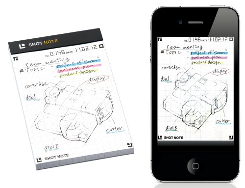 Shot Note medium noir carnet de notes ligné papier blanc écriture - 2