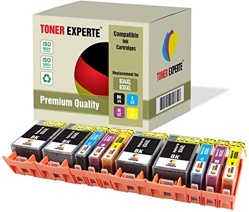TONER EXPERTE Pack de 10 XL Compatibles con HP 934 XL 935 XL 934XL 935XL Cartuchos de Tinta para HP Officejet Pro 6220, 6230, 6812, 6815, 6820, 6825, 6830, 6835 (4 Negro, 2 Cian, 2 Magenta, 2 Negro)
