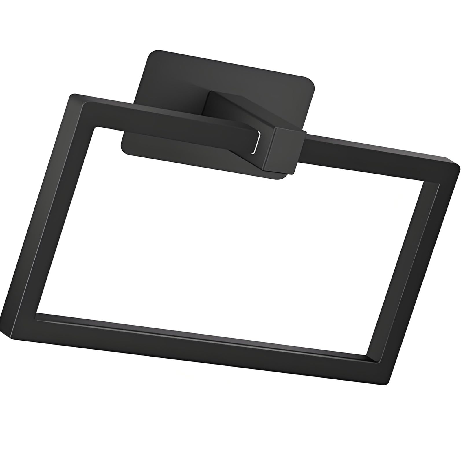 Wall Mounted Square Towel Holder Modern Towel Rings Wall Hanging Lavatory Storage Rack Bathroom Accessories Enduring Bathroom Rack Decoration