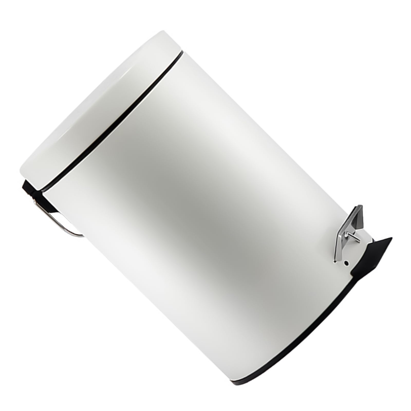 Jazuaiao 3L Garbage Can Trash Bin with Foot Pedal Quiet Closing Lid Waste Bin for Household and Desks Waste Basket