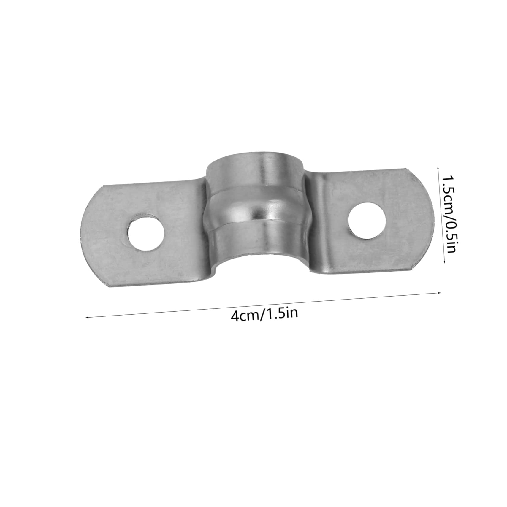 LIFKICH 40pcs Stainless Steel u Shaped Pipe Clamp for Plumbing M10 No Burrs Easy Install