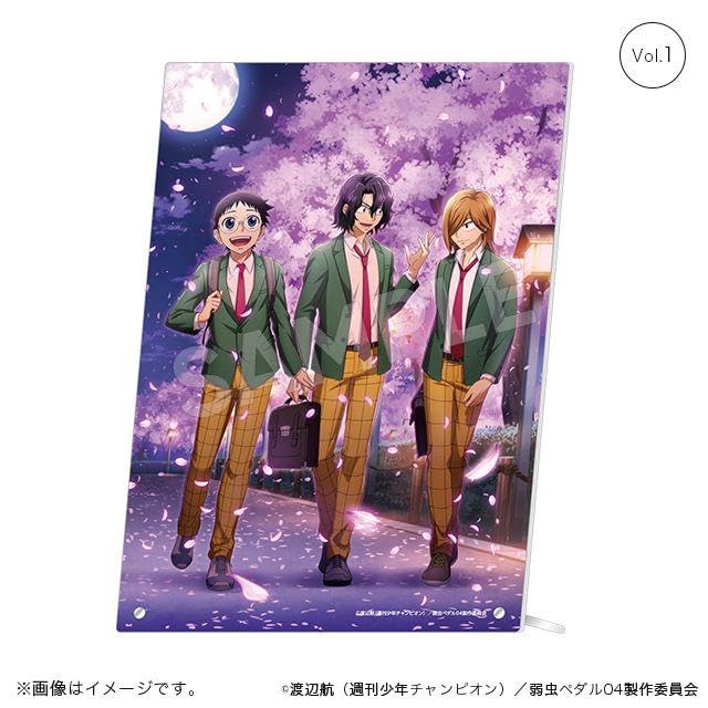 小野田坂道　手嶋純太　青八木一　アクリルパネル　弱虫ペダル　夜桜 Amazon.co.jp: 弱虫ペダル アクリルパネルメモリーズ 夜桜 小野田坂道