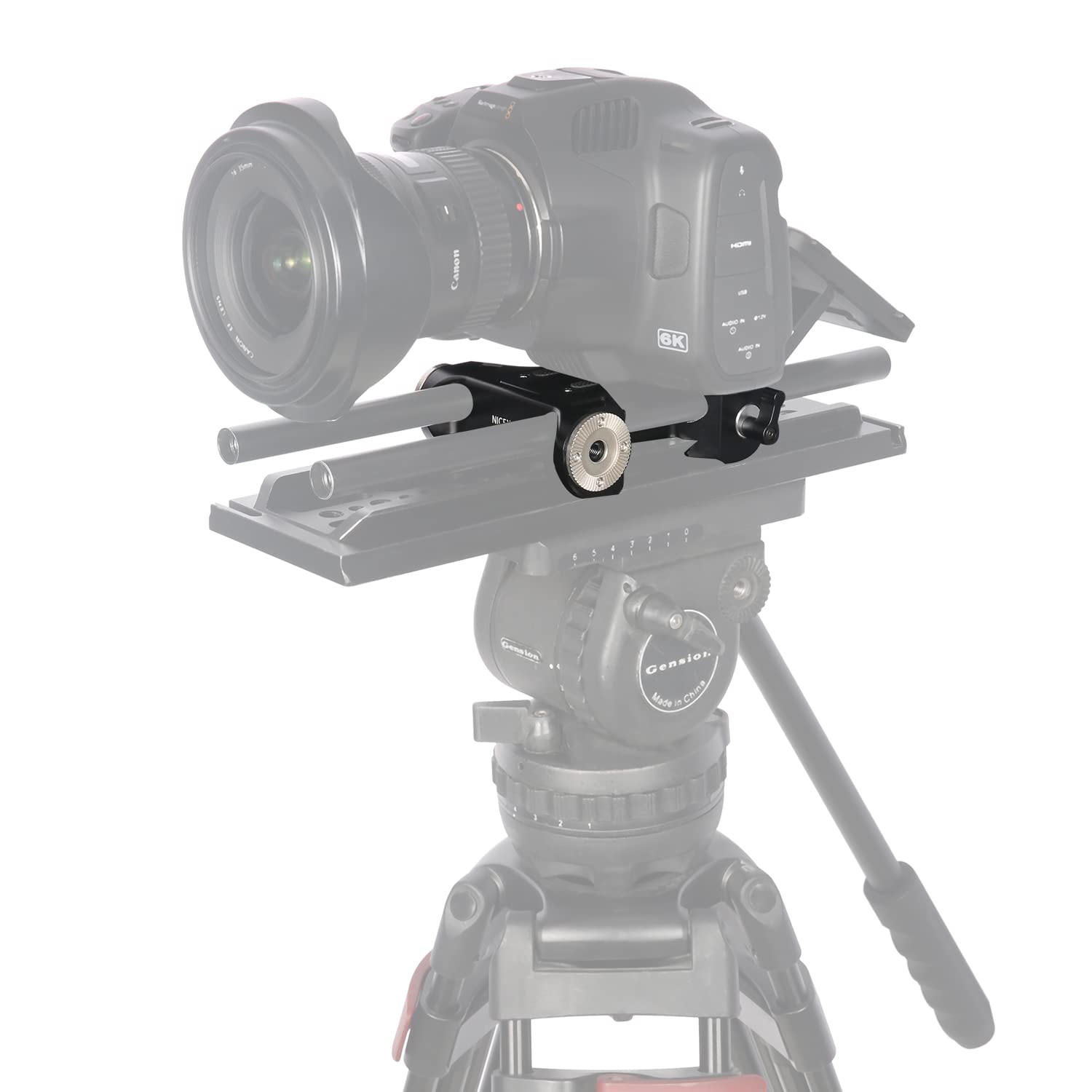 NICEYRIG Plaque De Base ARRI Avec Tige 15mm Et Pince Pour Support Épaule Et Trépied Photo Vidéo