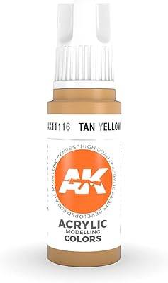 AK Interactive 3rd Gen Acrylic Tan Yellow 17ml