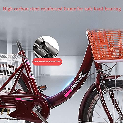 Triciclo Paseo para Adultos 20" Vino Rojo miniatura 6