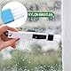 VIDSTW 6 Stück Fensterrahmen Reiniger Jalousien Reinigungsbürste mit Anti-Rutsch-Griff Fensterrillen Reinigungsbürste 3 Ausführungen Reinigungsbürsten Eckreinigungsbürste für Fenster Rollläden