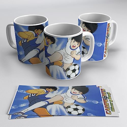 newseny Oliver y Benji Taza Campeones - Taza regalo para fans de Oliver y Benji (Captain Tsubasa) Serie Manga Anime | Cerámica 355ml (Oliver y Mark Vintage)