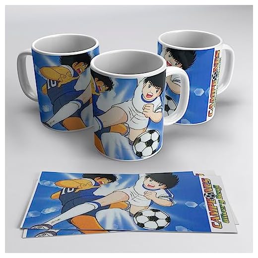 newseny Oliver y Benji Taza Campeones - Taza regalo para fans de Oliver y Benji (Captain Tsubasa) Serie Manga Anime | Cerámica 355ml (Oliver y Mark Vintage)