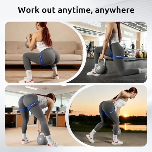 Image of MANUEKLEAR Non-Slip Blood Flow Restriction Bands for Thighs, BFR Booty Bands for Women Glutes Leg, Adjustable Occlusion Thigh Bands for Workout Leg & Hip