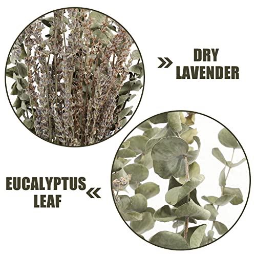 Set de lavanda seca y eucalipto decorativo miniatura 3