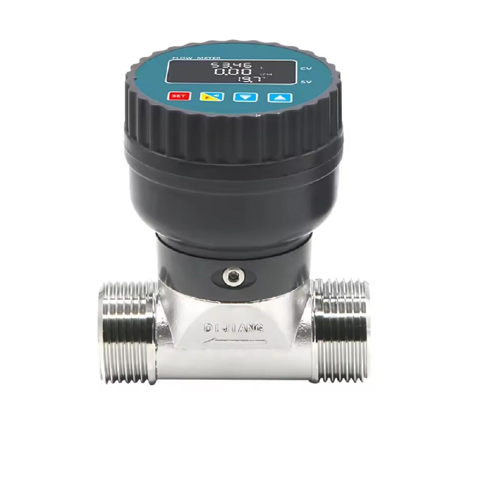Medidor de caudal de agua, Medidor de flujo Digital de acero inoxidable RS485 transmisión de señal remota medidor de flujo de tubería de líquido de alta precisión Sensor de flujo de agua(DN32)