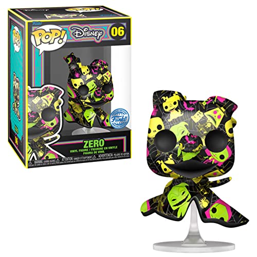 FUNKO Disney POP! Artist Series Vinyl figurine TNBC BLKT - Zero Special Edition 9 cm, Multicolor, 3 ¾ inches