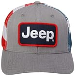Photo of the Jeep Stars and Stripes Patch Trucker Style Hat Licensed and Authentic