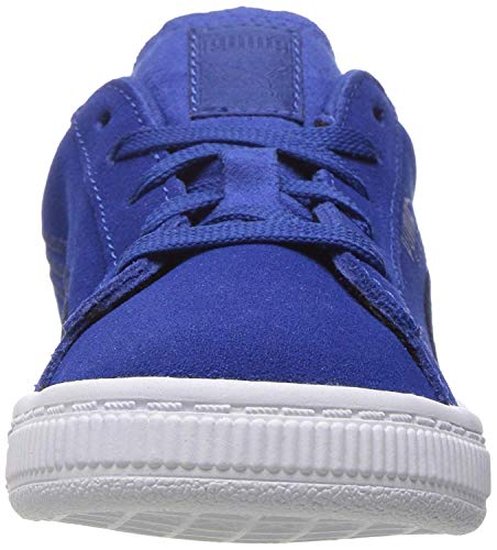 Puma Unisex-Baby Suede Classic Badge Sneaker, True Blue, 4 M US Toddler
