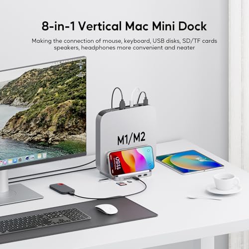 Image of Mac mini Hub with M.2 NVMe 4TB SSD Enclosure for 2018 Later Mac mini M1 /M2