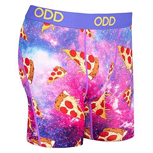 Odd Sox, Space Pizza, Men's Boxer Briefs, Funny Novelty Underwear, Large - Image 4