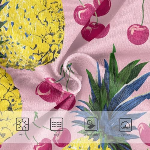 Wusikd Pineapples Girls' Underwear Cotton Pink Cherries Girls Briefs Soft Toddler Underwear 2T3