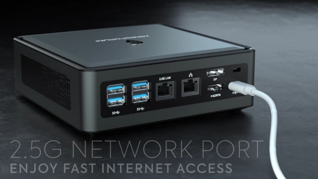MINIS FORUM HM50 Mini PC, AMD Ryzen 5 4500U Processor 6C / 6T