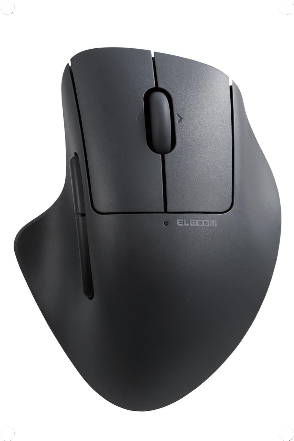 エレコム(ELECOM) マウス ワイヤレスマウス SHELLPHA Bluetooth 静音 抗菌 5ボタン+チルトホイール ブラック M-SH30BBSKBK商品画像