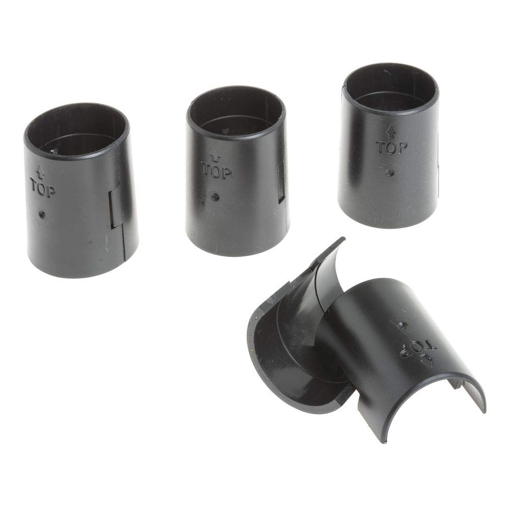 Split Sleeves for Wire Shelving Black 4 Per Pack by HUBERT – Plastic, Black, Model 1.5SLV