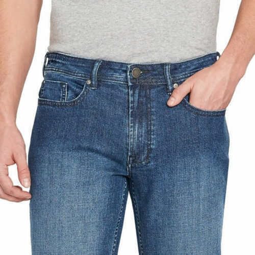 Buffalo David Bitton Men's Jackson Straight Fit Jeans (US, Waist Inseam, 36, 32, Regular, Regular, Blue)3