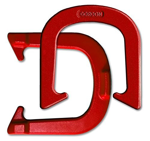 Gordon Professional Pitching Horseshoes - NHPA Sanctioned for Tournament Play - Drop Forged Construction - One Pair (2 Shoes) - Medium Weight