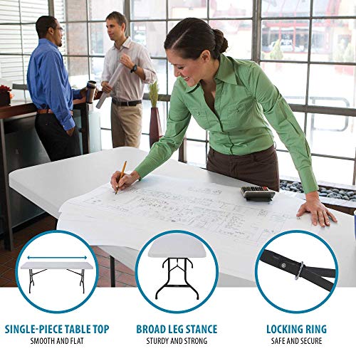 Lifetime 80890 6-Foot Folding, 2 Pack, Commercial, White Granite Table #TOP3